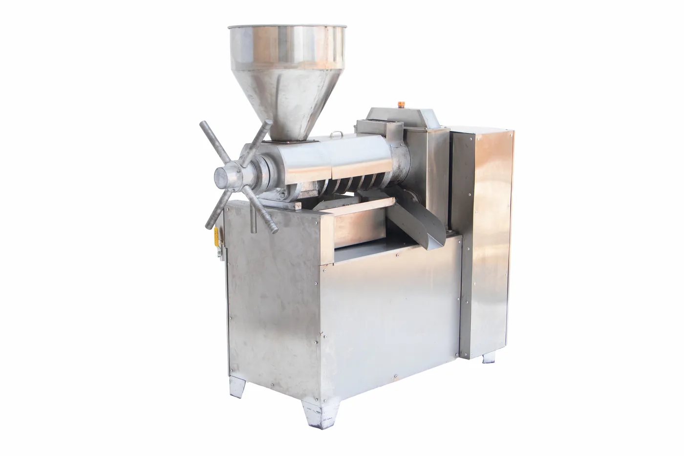 101-Type Bar-Cage Cold Press — Open bar-cage & cake discharge