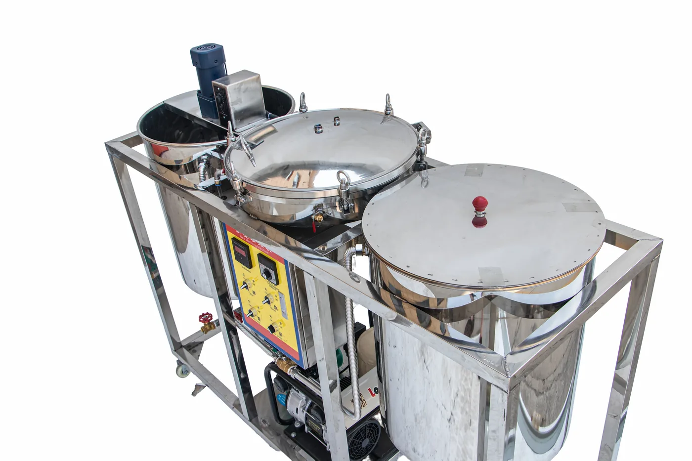 A-Type Oil Refining Machine — Tank top & agitator