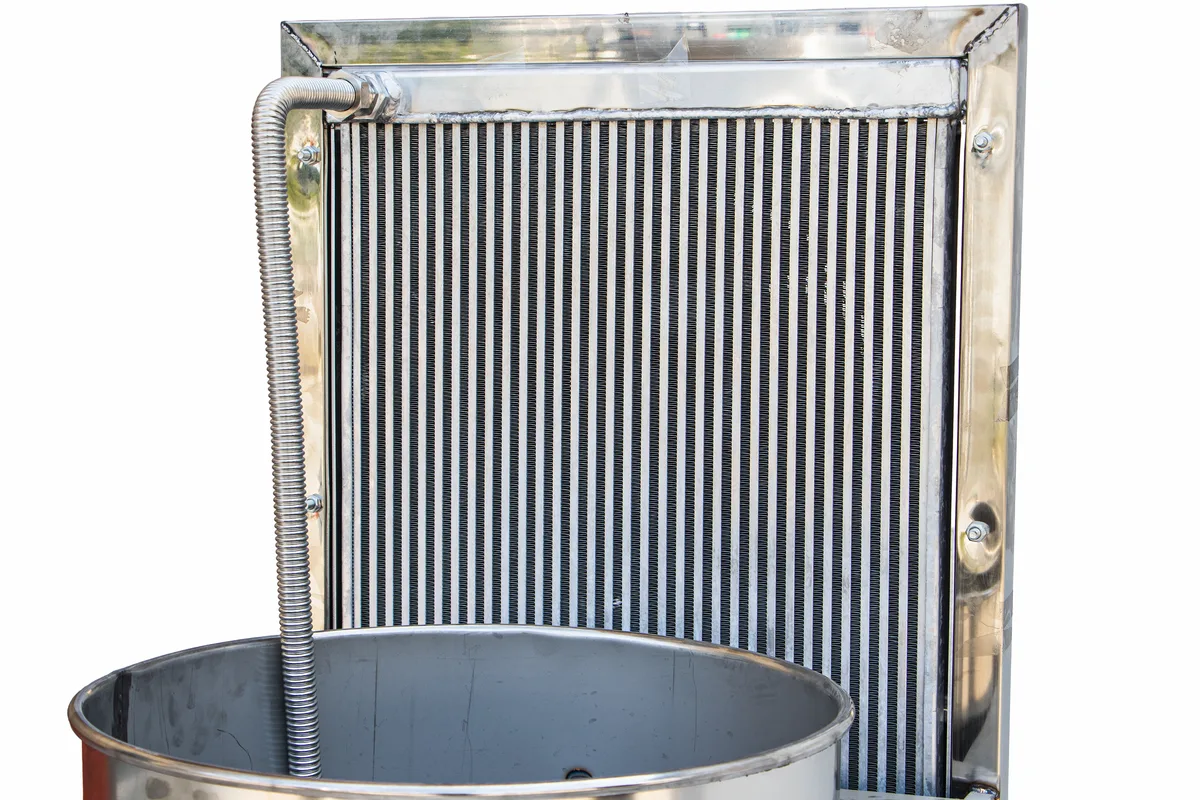 Dual-Stage Oil Cooler — Finned heat exchanger