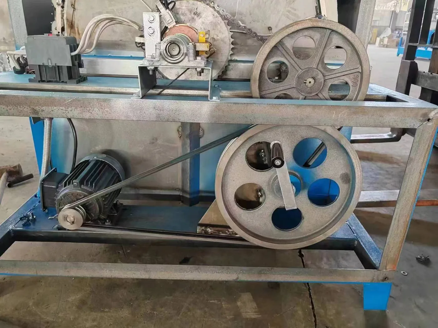Electric Drum Roaster — Drive — gears & belt