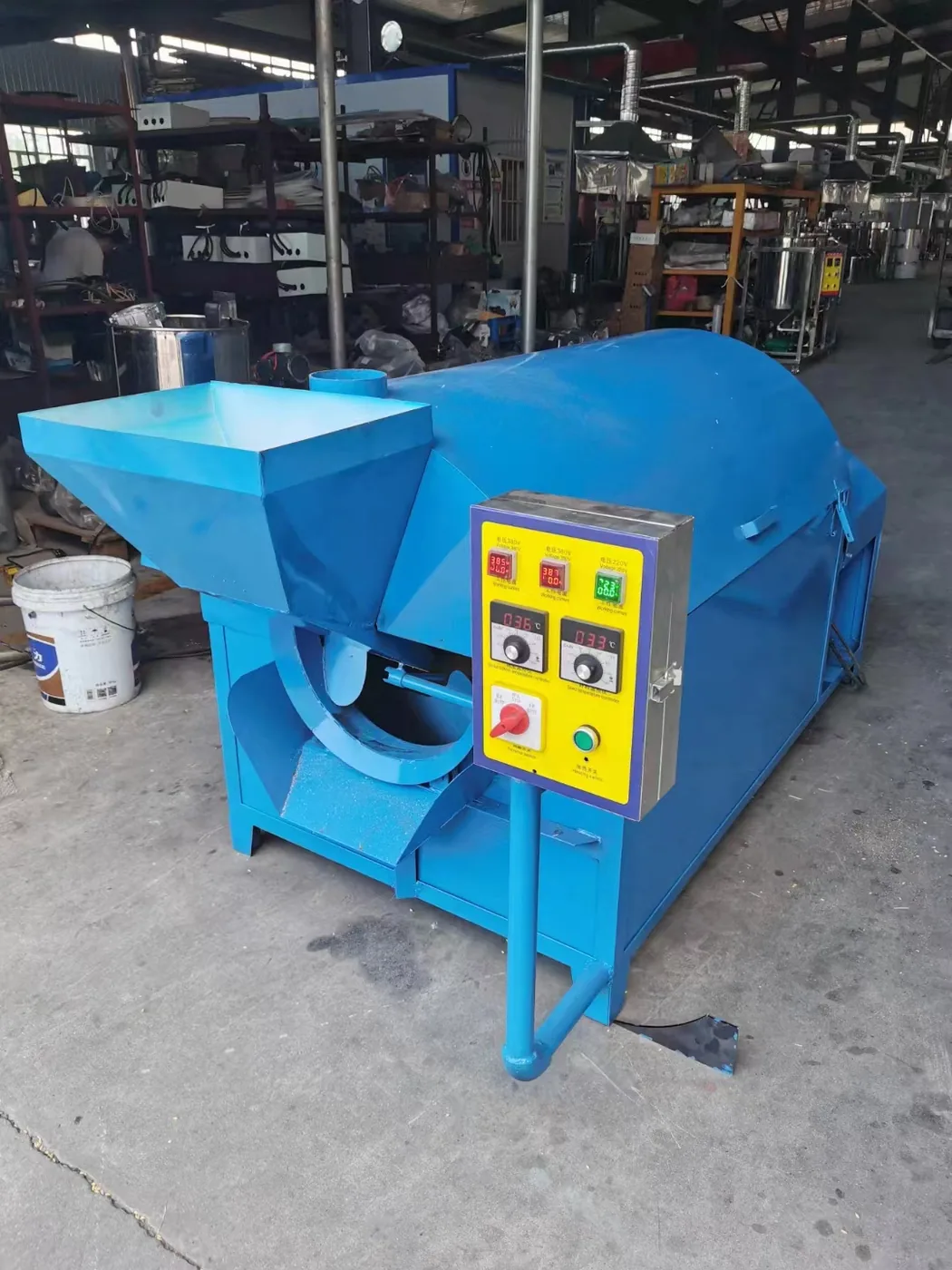 Electric Drum Roaster — Full machine — angle
