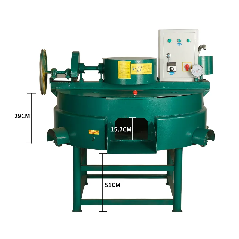 Flat-Bottom Electric Thermal-Oil Roaster — real product photo