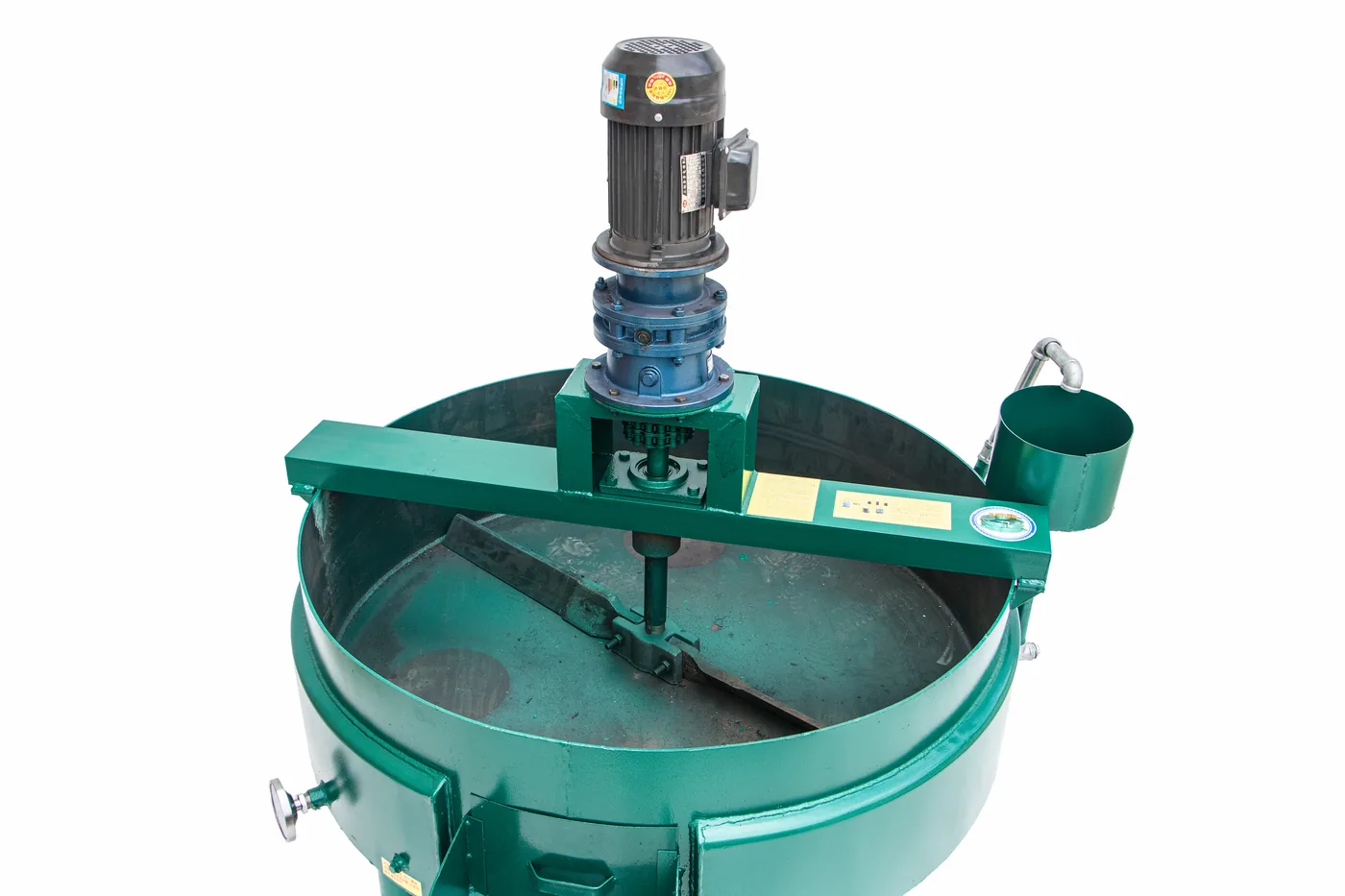 Flat-Bottom Thermal-Oil Fired Roaster — Motor & stirring arm — top