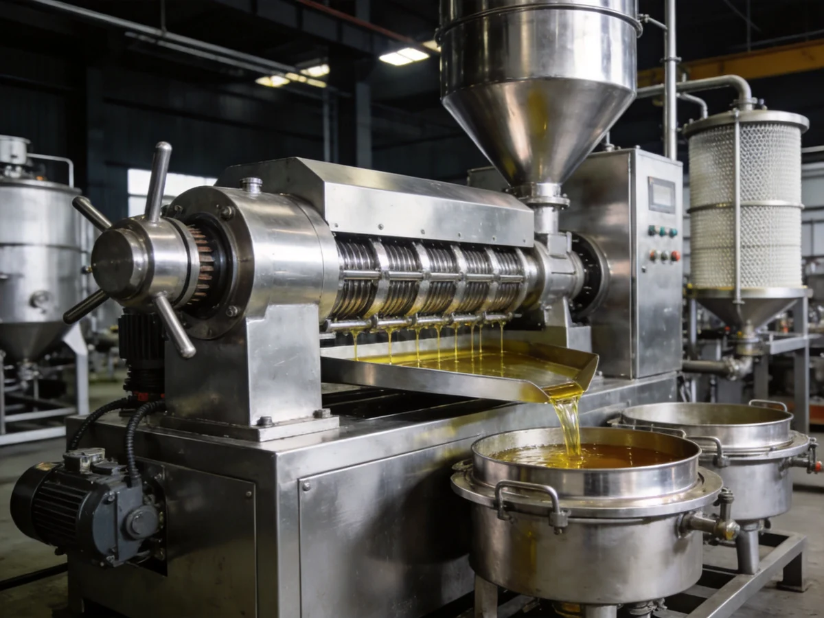 Cold pressed vs refined oil — industrial process illustration 2