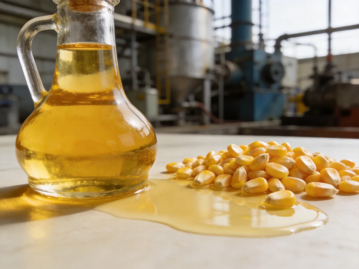How corn oil is made — industrial process illustration 1