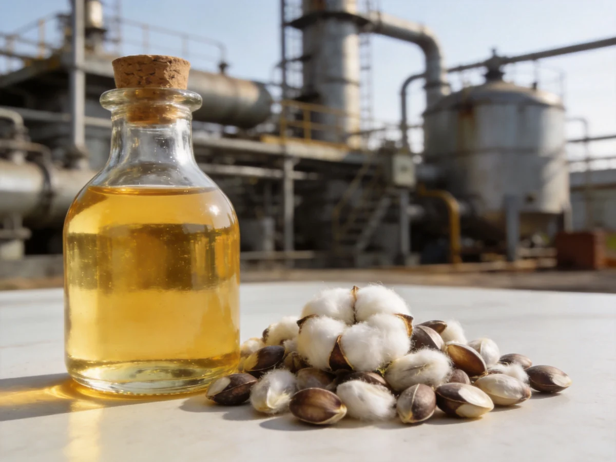 How cottonseed oil is made — industrial process illustration 2