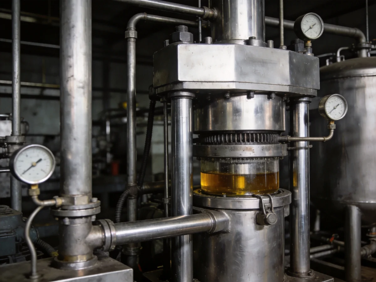How hydraulic oil press works — industrial process illustration 2