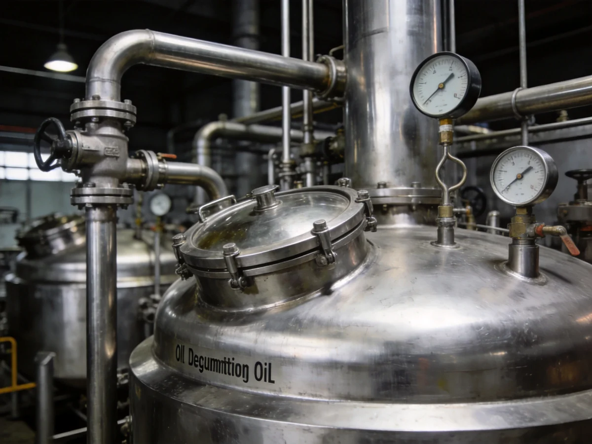 How oil degumming works — industrial process illustration 2