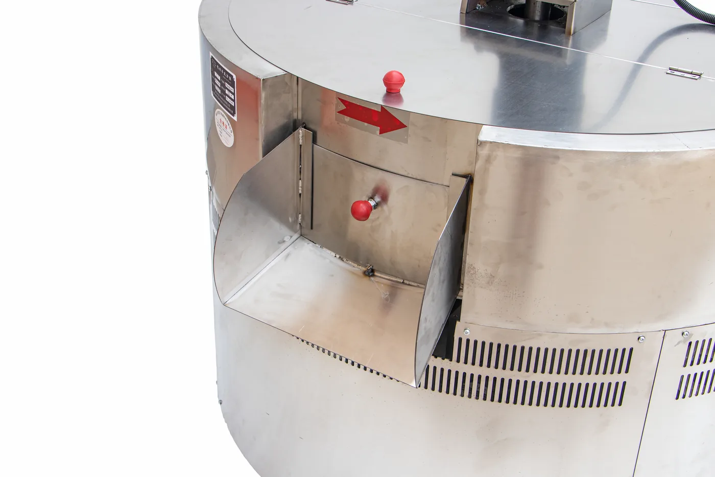 1.2m Induction Flat-Bottom Roaster — Flat-bottom pan interior