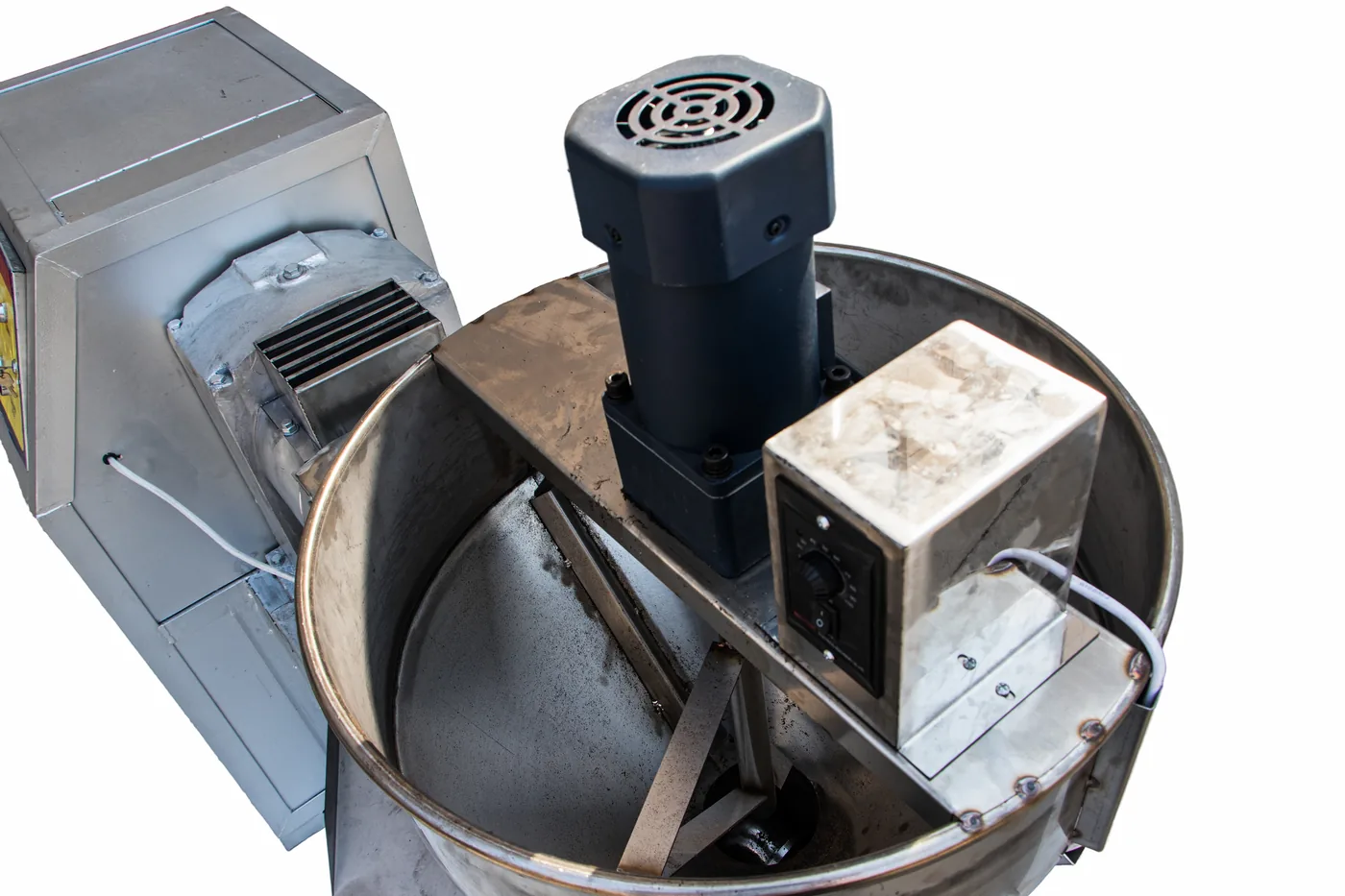 Integrated Bar-Cage Oil Press — Feed hopper