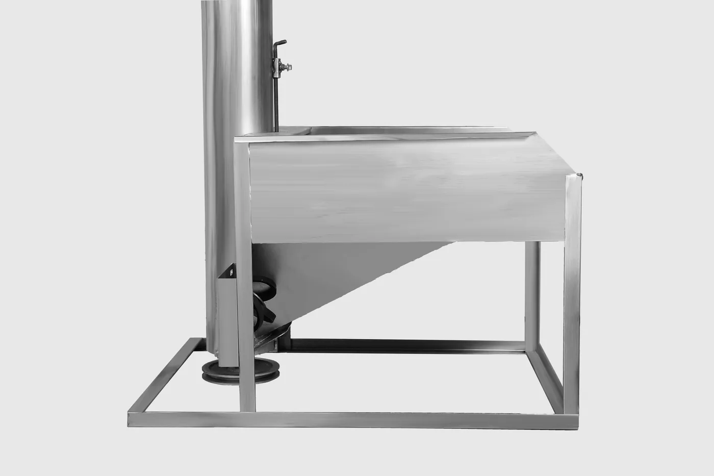 Vertical Bucket Elevator — Hopper base & frame