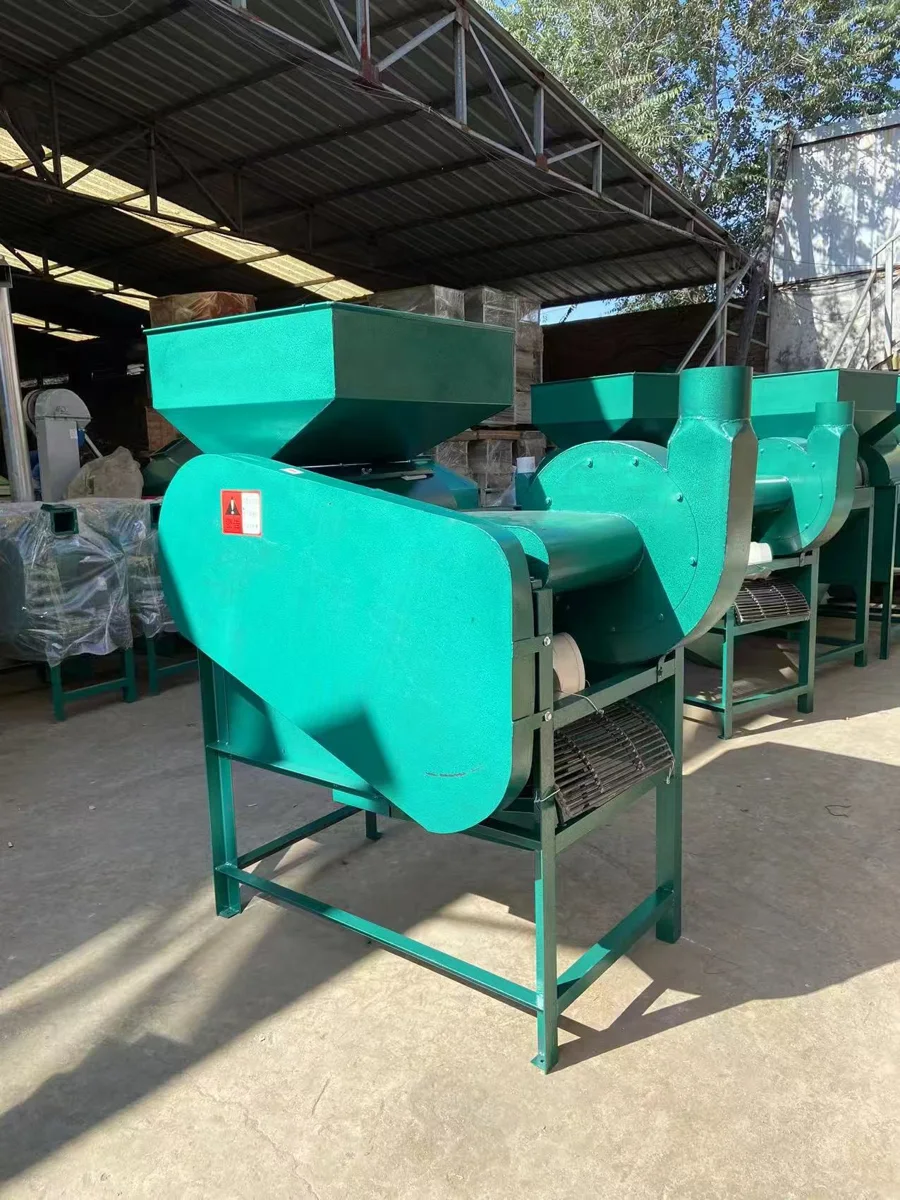 Peanut shelling machines at SinoOil Machinery factory
